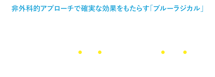 非外科的アプローチで確実な効果をもたらす「ブルーラジカル」殺菌する新たな治療法で 歯周病を根本から改善!! 